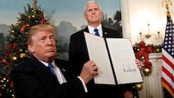 Trump reconnaît Jerusalem